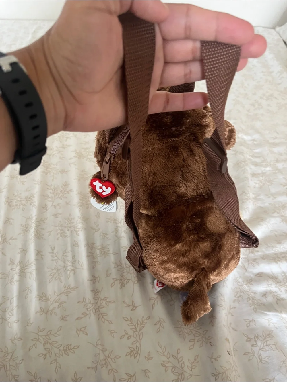 TY GEAR BEANIE BOOS COCONUT THE MONKEY PLUSH mini BACKPACK WITH ORIGINAL TAGS.